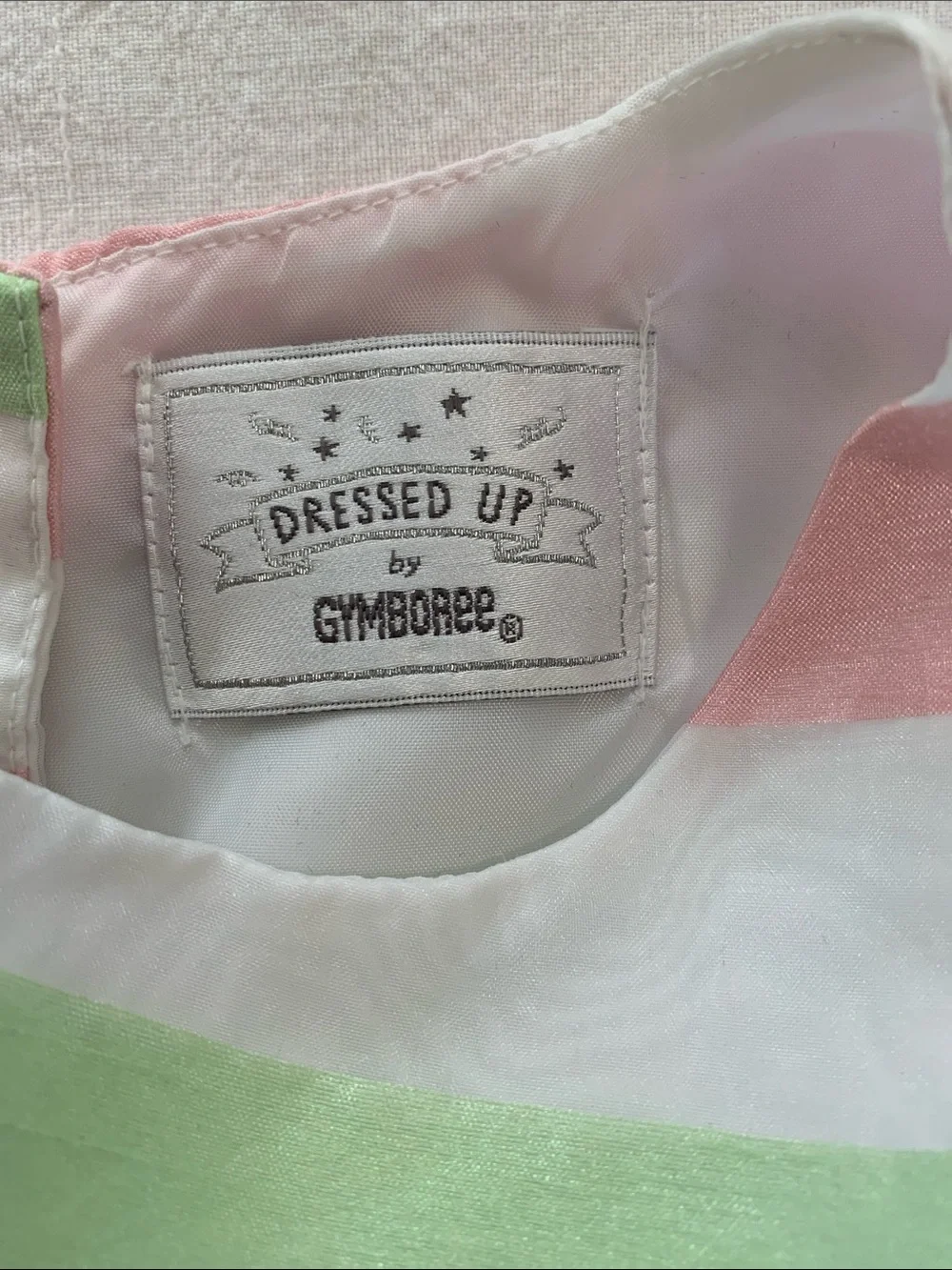 Gymboree Sleeveless Striped Party Dress - Hot Pink, Light Pink, Lime & White